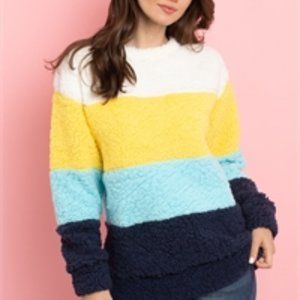 NWT Sherpa Sweatshirt